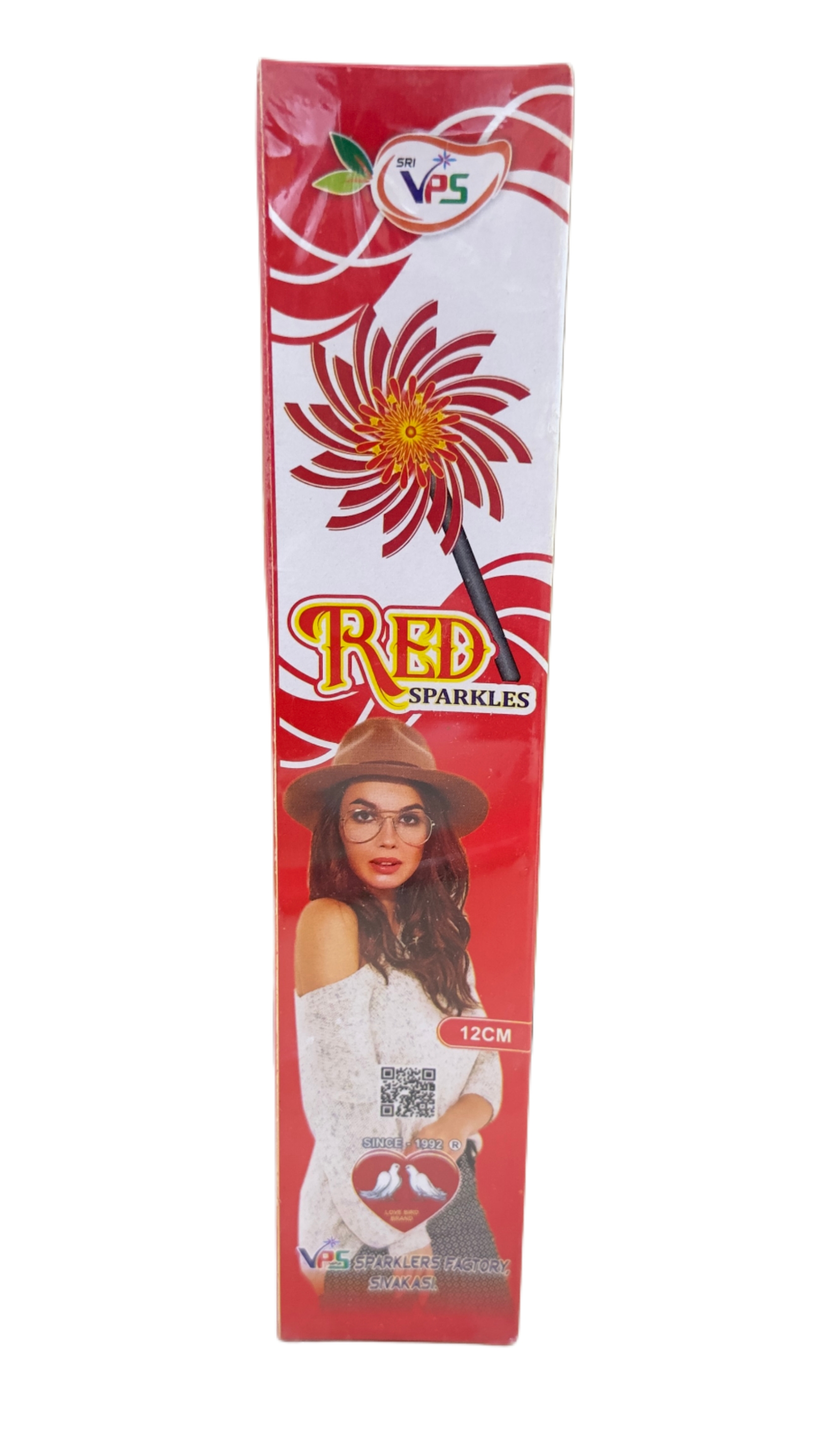 12 CM RED SPARKLES
